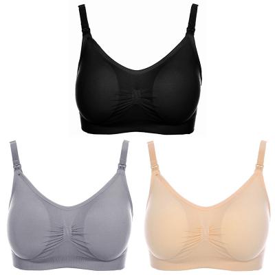 China Hot Selling QUICK DRY Side Closure Seamless Wireless Daily Lift Up Comfortable Wire Free Underwear Bra for sale