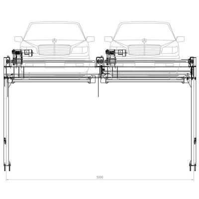 China Factory Supply CE Approved Customizable 2 Level Independent Platform Parking System 2000 Kg for sale