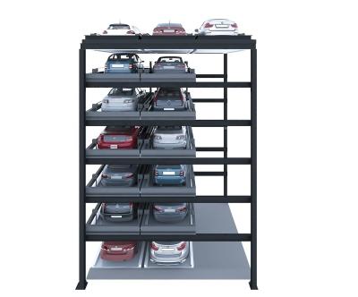 China Factory Direct Sale CE Certificated Customizable 7 Level Puzzle Parking System 2000 Kg for sale