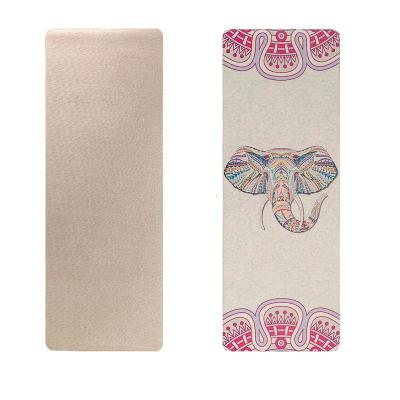 China Jute Hemp Yoga Mat Natural Rubber Hemp Yoga Mat for sale