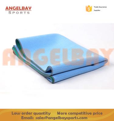 China High Quality Eco-Friendly Portable Foldable Non-Slip Natural Rubber Yoga Mat With Microfiber Towel Surface, Washable And Portable Yoga Mat for sale