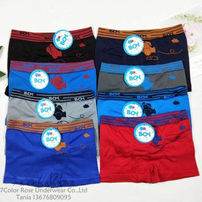 China Underwear Boxers & Briefs Cute Seamless 9-12 Years Boy Kids OEM Customized polyester and Spandex for sale