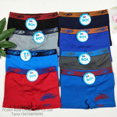 China Underwear Boxers & Briefs Cute Seamless 9-12 Years Boy Kids OEM Customized polyester and Spandex for sale