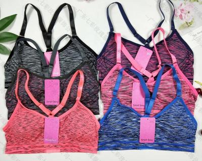 China Breathable Sexy Women Sport Gym Bra Seamless Vest For Yoga Running Tennis Dancing for sale