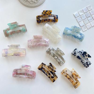 China USE 2022 New Colors Hair Accessories Big Design Hair Claw Clips Fashion Women Big Acetate Hair Claw High Quality Wholesale for sale