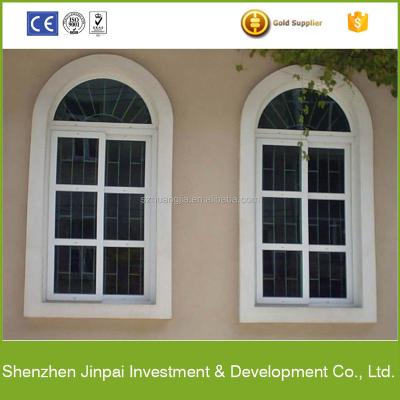 China Slide of 2021 design half moon arch window grill general design in china for church for sale