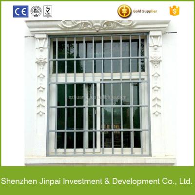 China Strong Security Swing Window Grill Design With Tempered Glass For Home for sale