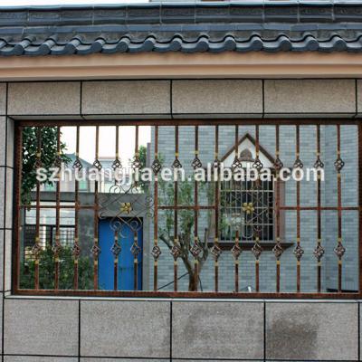 China Sliding latest design cast window with grilles design for sale