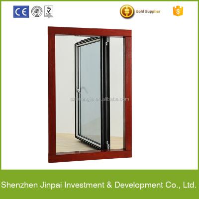 China Aluminum Swing Frame Bath Room Sliding Projecting Side-Hung Casement Window In Porcelain for sale