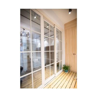 China Sliding Aluminum Frame Horizontal Sliding Window With Grille Design for sale