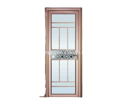 China Bathroom Aluminum Glass Door Design Waterproof Swing Profile Price for sale