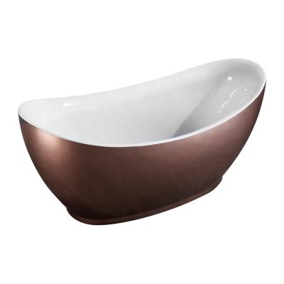 China Freestanding Acrylic Joint Plastic Soaking Tub / Comfortable Freestanding Portable Bathtub For Adults for sale