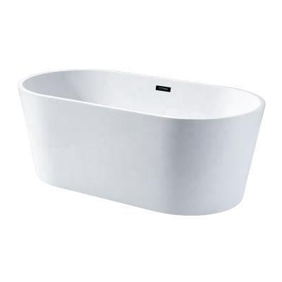 China Body Soaking Freestanding 1800mm Acrylic Lavatory Tub For Adult Bathtub Faucet Oval Shape for sale