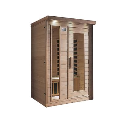 China Computer control panel K-7135 cedar wood sauna steam room,corner sauna with window for sale for sale