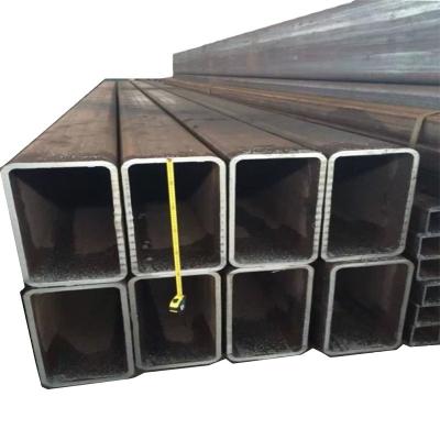 China High Quality Hot Rolled Black Structure Pipe Carbon Galvanized Rectangular Welded Steel Pipes for sale