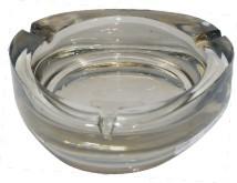 China Runde Crystal Glass Hotel Ashtrays Contemporary-Art zu verkaufen