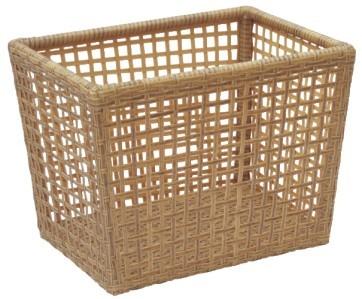 China Waterproof Handweaved Hotel Laundry Bin Washable Rattan Plastic for sale