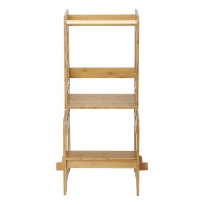 China (Other)Wholesale Adjustable Toddler Kitchen Step Stool With Safety Fencing Kids Wooden Standing Tower for sale