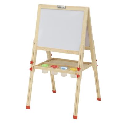 China Kids Plastic Magnetic Drawing Board Toys Folding Wooden Tray Easel Magnetic Drawing Writing Double Sided Removable Chalk Board For Kids Education for sale