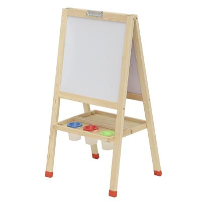 China Toy Gift Highly Magnetic Wooden Art Easel Children Drawing Board Christmas Painting Double Sided Wooden Drawing Board Best for sale