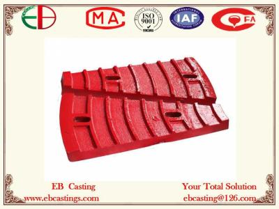 China Φ36004500 Mine Mill Feed End Liner Plates for Grinding Al2O3 Ore ASTM A532 Cr20Mo EB7007 for sale