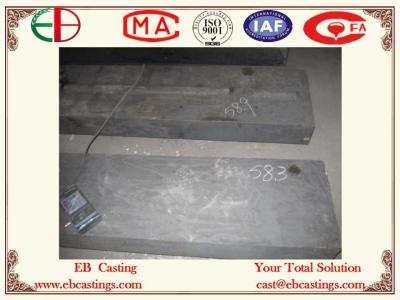 China High Cr Casting Impact Plates HBW 600XCr35 Hardness Test HRC58.3 EB11010 for sale