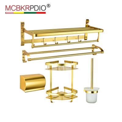 China MCBKRPDIO Wall Mounted Bathroom Accessory Set Space Aluminum  Hung Mounted for sale