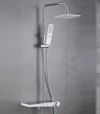 China Wall Mounted Bath Shower Faucet Main Body Can Hold Cold And Hot Mixer Shower Set for sale