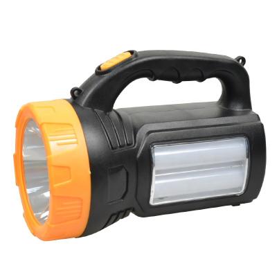 China Widely Use Outdoor / Indoor Use Most Powerful Spotlight Long Life Background Plastic Led Portable Rechargeable Spotlight for sale