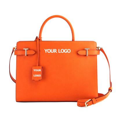 China PORTABLE Famous Designer Luxury Classic Customized Business Women Handbag Customized Logo Handbag Pu Leather Fashion Women Handbag for sale