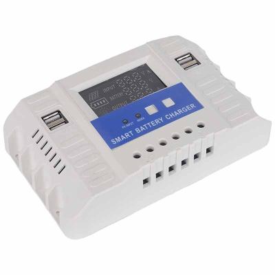 China Solar Workstation 50a 12/24v Pwm Solar Charge Controller For Solar Energy for sale