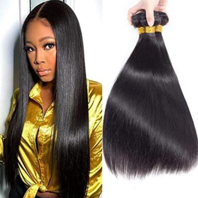 China Wholesale Straight Hair Braiding Straight Hair Bundles Extensions Natural Black Hair Weaving Synthetic Long Straight Hair Bundles Full To End Ponytail for sale