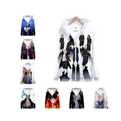 China 8 Pcs Anime Hoodies Tokyo Avengers Character Cosplay Cartoon Character Cosplay Men Breathable Hoodie for sale