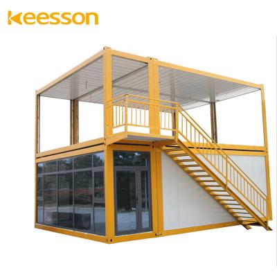 China Keesson Modern Factory Wholesale Detachable 2 Bedroom Luxury Detachable 2 Bedroom Container Homes Factory for sale