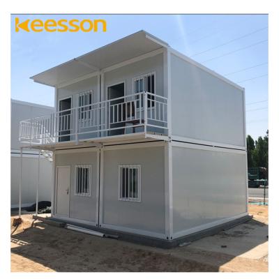 China Keesson Modern Pre-Fab Home 40ft Philippines Manufactured Portable Living House Container Van for sale