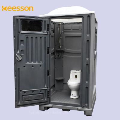 China Automatic Operation HDPE Plastic Outdoor Movable Toilet Luxury Movable Cabin Portable Toilet With Water Tank for sale