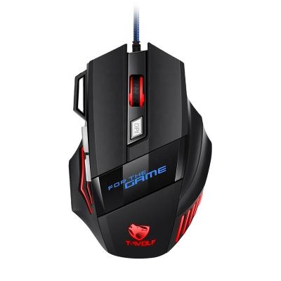 China Hot Selling Ergonomic 2022 Gaming RGB Wired Gaming Mouse 4 Color 7 Key Portable Gaming Mouse Usb Classic Luminous for sale