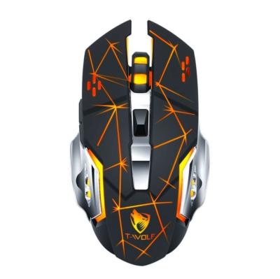 China Game 2022 RGB 2.4ghz Charging Wireless Mouse For PC Laptop Computer Mice Colorful Gamer Rechargeable Mouse for sale