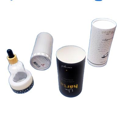 China Rigid Recycled Materials Round Cylinder Tube Cardboard Box Tea Jar Gifts Wine Cookie Packaging Paper Cylinder Paper Tube With Metal Tin Lid for sale