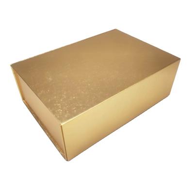 China Custom Hot Selling Golden Logo Design Collapsible Magnetic Collapsible Packaging Box Handmade For Gifts And Cosmetic for sale