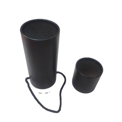 China recyclable & Eco - Friendly All Colors Are Available Carton Round Tube Box Black Cylinder Tube Paper Box for sale