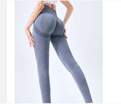 China High Waist Nylon High Hip Ladies Fitness Pants Breathable Hot Selling Yoga Seamless Lifting Pants for sale