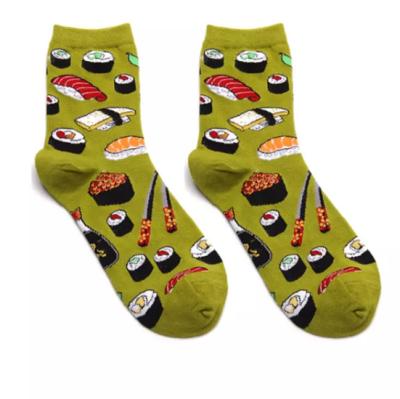 China Women's Novelty QUICK DRY Crazy Crew Hats Funny Colorful Food Hats Sushi Socks for sale