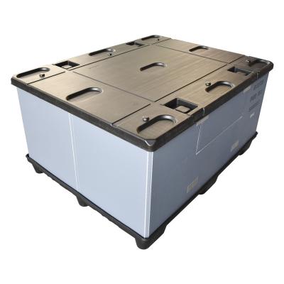 China New 2021 High Strength Recycled Large Plastic Mobile Logistics Transport Storage Plastic Coaming Box for sale