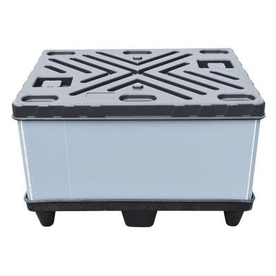 China High Strength High Strength Collapsible Plastic Storage Pallet Box Large Coaming Box Transportation for sale