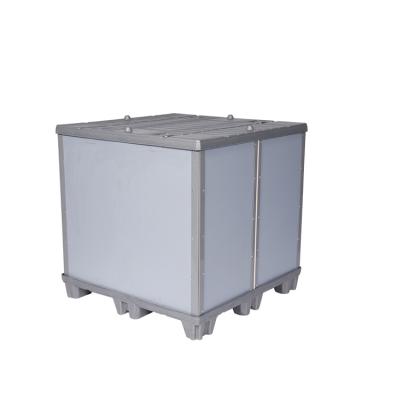 China High Strength Private Logistics Design And Storage Boxes Bulk Storage Plastic Pallet Box Container for sale