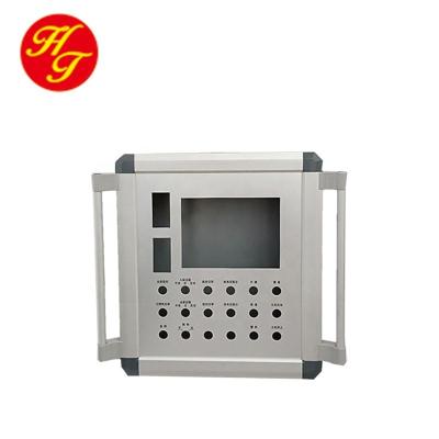 China Aluminum HMI/CNC Machine HMI Control Cabinets Suspension Support Arm System Touch Screen Control Box Panel For CNC System for sale