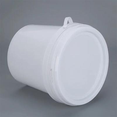 China Custom Printed Round Plastic Paint Buckets With Sturdy Handle for sale