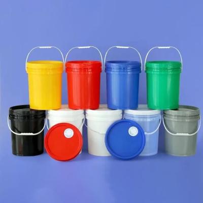 China Durable Plastic Paint Pails For Paint Customization 5 Quart Paint Bucket for sale