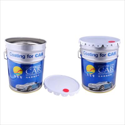 China 43cm Height 20l Paint Tin With Removable Lid And Metal Handle For Industrial Storage for sale